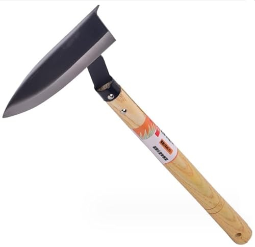 FINPAN Japanisches Gartenwerkzeug- Handhacke/Sicherheit Sichel ist perfekt zum Jäten und Kultivieren (Länge: 42 cm)