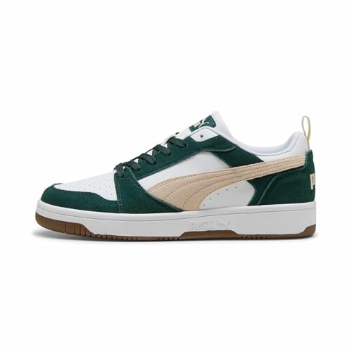 Puma Unisex Rebound V6 Low SdSneaker, Green Terrain Alpine Snow Puma Weiß, 44.5 EU