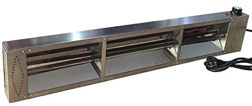 LVSEWOA Lampada riscaldante Commerciale per Alimenti, Lampada riscaldante Quadrata sospesa per Catering e ristoranti, Acciaio Inossidabile