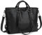 Vintage PU Leather Tote Bags for Women -14 Inch Laptop Bag, Anti Theft Shoulder Handbag Multi-pocket Crossbody Bag with Top Handle and Adjustable Strap for Work Study & Daily Use (Black)