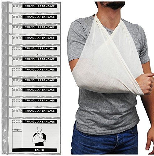 Steroplast Dreiecktuch, Baumwolle, 90 cm x 90 cm x 127 cm, 12 Stück