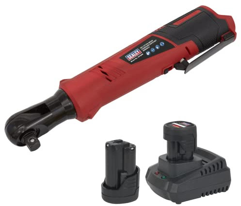 Sealey CP1209KIT 12V 1/2 Sq Drive Lithium-ion Cordless Ratchet Wrench - 2 Batteries