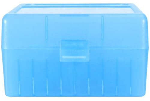 Prothens Munitionsbox Kunststoff Stapelbar Aufbewahrung Munitionskiste,blau(100 Schuss)-12 * 12 * 7cm