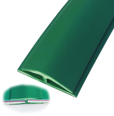 Striscia di soglia per Bordatura del Pavimento, Striscia di Transizione da Tappeto a Tappeto/Laminato/Vinile, Guarnizione di Collegamento in PVC, Striscia divisoria per p,Green-8m(26.2ft)