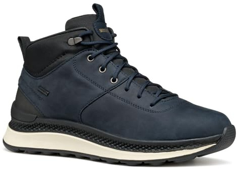Geox U Spherica Actif X2, Stivale alla Caviglia Uomo, Navy Black, 43 EU