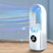 Rotorloser Ventilator,Turmventilator Leise, Touch, Timer, LED-Display 6 Stufen Tower-Ventilator Säulenventilator Standventilator Luftkühler Tower Fan,Oszillation Bladeless Fan für Schlafzimmer (Weiß)