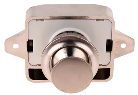 Cerraduras de gabinete sin llave for RV, pestillos for puertas de gabinete, cerraduras for cajones, botones sin llave for RV, autocaravanas y furgonetas camper. para RV Almacenador De Almace(Chrome co
