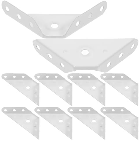 BESPORTBLE Équerres D'angle Robustes Supports pour Bois Multifonctionnels en Acier Inoxydable Lot de 20 Stabilisent Chaises et Armoires pour Meubles pour Placards Suspendus