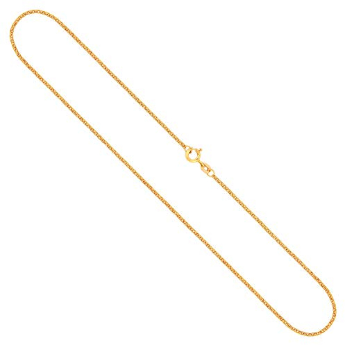 EDELIND Goldkette, Erbskette Gelbgold 333/8 K, Länge 40 cm, Breite 1.5 mm, Gewicht ca. 2.9 g., NEU