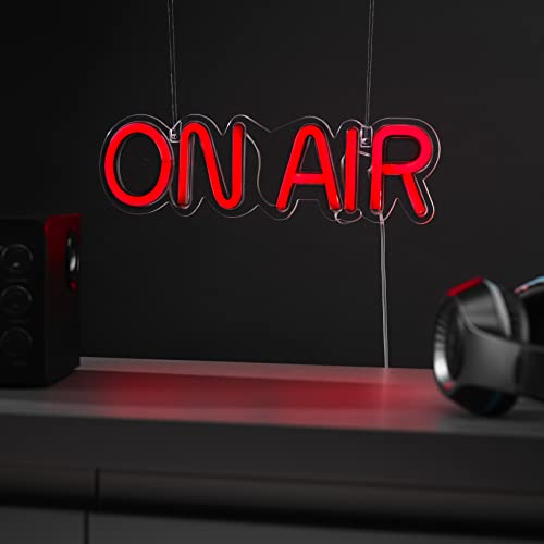 #Winning Letrero Neón On Air Luz LED Cartel Luminoso Rojo Señal Grabación Estudio Streaming Podcast Youtuber Decoración Pared Puerta USB o Pilas Regalo Original