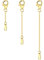 Gold Necklace Extender, 3 Pcs 1.4mm Sterling Silver Chain Extender for Necklace 14K Gold Plated Bracelet Anklet Extender (1, 2, 3 inch)
