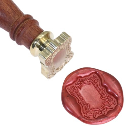 Ram vax sigill stämpel Atopbb 3D präglad relief carving huvud trä handtag, vax stämpel för bröllopsinbjudningar, brev sigill (F03)