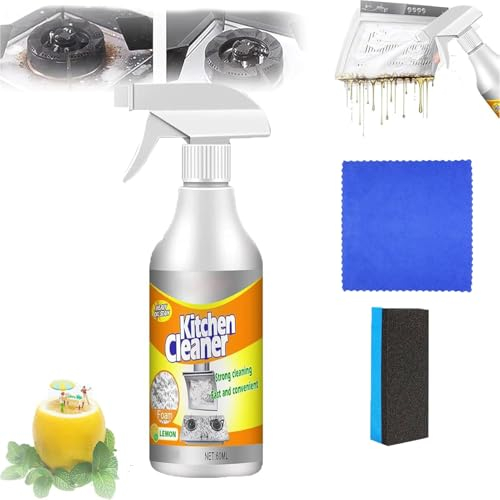 Sciasi Kitchen Foam Cleaner, Sciasi Foam Cleaner, Kitchen Cleaner Spray, detergente multiuso per pentole e padelle da cucina, potente pulizia delle macchie di olio da cucina, spray detergente per