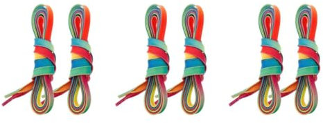 Toyvian 3 Paare Eishockey Schnürsenkel Eishockey Schuhe Sneaker schnürsenkel Skates Schnürsenkel Eislaufschuhe Schnürsenkel Schlittschuhe Bunte Schnürsenkel farbige Schnürsenkel Wachs