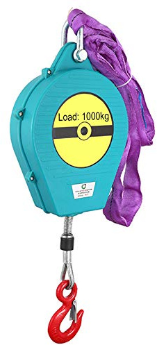 Cordón retráctil para herramientas, dispositivo de protección contra caídas para uso industrial, capacidad de carga de 1 T, gancho de autobloqueo para seguridad de carga y almacén