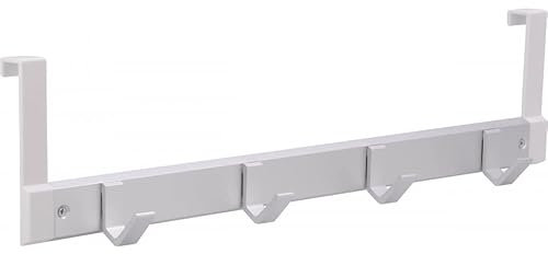 SIRO Türgarderobe Wangerland, Modern, Aluminium - Kunststoff silber natur matt weiß, 486 mm x 67 mm x 126 mm, 2399-486AL1A4V1K