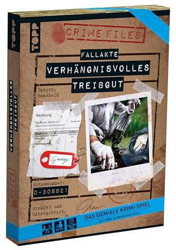 Crime Files – Fallakte: Verhängnisvolles Treibgut – Das geniale Krimispiel mit über 30 Beweismitteln: Tatort Escape Room – ab 10 Jahren – für 2–4 Spieler