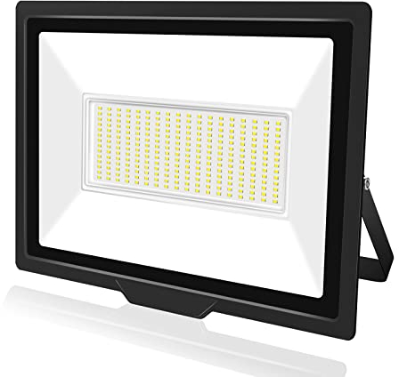 PICAA LED Strahler 200W, LED Strahler Außen, 20000LM LED Scheiwerfer, IP65 Wasserfest Fluter 4000K Warmweiß Aussenstrahler, Außenstrahler für Hinterhof, Auffahrt, Türen, Garage, Flur, Garten(1 Stück)
