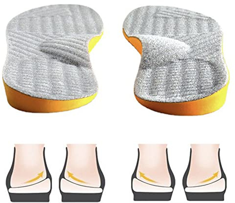 Goofort Women Men Posture Correcting Orthotic Insoles 4 in 1 Gel Insoles Flat feet Arch Support Orthopedic overpronation Supination Plantar Fasciitis Metatarsalgia X/O Valgus Varus Shoe Inserts