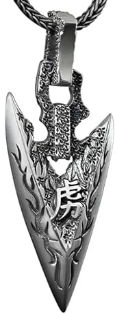 OBCPD S925 Sterlingsilber Pfeilspitze Anhänger Männer Echtsilber Anhänger Männlich