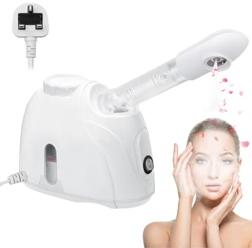 PCKOBEVER Facial Steamer,Warm Mist Humidifier with 360° Rotatable Sprayer,Mini Facial Steamer Professional Facial Hot Mist Moisturizing with Extendable Arm,Beauty Instrument for Deep Cleaning Skin