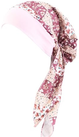 PAULOF PENG Foulard d'été pour femme avec élasticité confortable, bonnet de chute de cheveux liée à la chimio, foulard pour femme/patient cancéreux imprimé chapeau de pirate