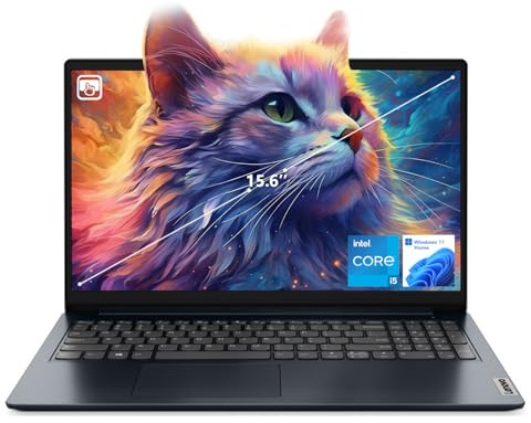 Lenovo IdeaPad 1i Laptop, 15.6 FHD Touchscreen, Intel Core i5-1235U Processor, 16GB RAM, 512GB SSD, Webcam, HDMI, Wi-Fi 6, Windows 11 Home, Blue
