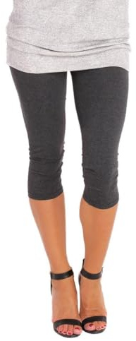 BeLady Damleggings, 3/4, capri, av bomull, ogenomskinliga leggings, många storlekar, många färger, svart, grafitgrå, mörkblå, grå, vit, blå, rosa, brun