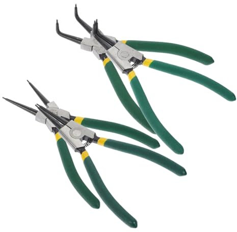 Alipis 1 Juego alicates con resorte alicates de seguridad pinzas para anillos de retención cargado de resortes alicates pequeños para arandelas alicates para arandelas acero