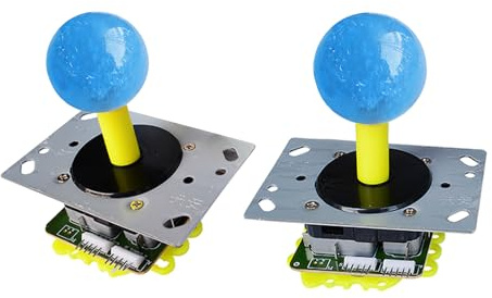 Piceioep Pack Of 2 Gaming Joystick Controllers Easy Installation Metal Construction For Multiple Game Consoles Seamlessly Gaming Joystick