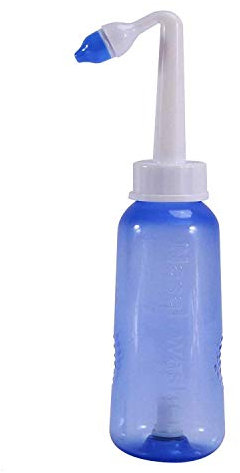 GHzzY 300 ml Neti Pot Nasal - Flacone nasale per risciacquo con Due beccucci - Sinus Rinse Neti Pot allevia rinite, Febbre da Fieno, allergie nasali, raffreddore e Influenza