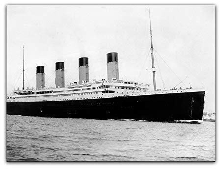 Bilderdepot24 Kunstdruck Poster - Titanic 80x60 cm ca. A1 - Berühmtheiten & Zeitgeschichte Bild ohne Rahmen