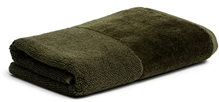 Möve Bamboo Luxe Handtuch 50 x 100 cm aus 60% Baumwolle / 40% Viskose aus Bambus-Zellstoff, Olive