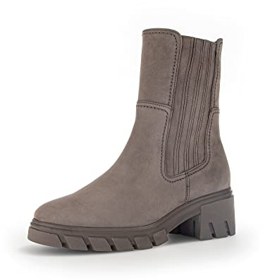 Gabor Donna Stivaletti, Signora Stivaletti Chelsea,bottini,Soletta Removibile,Stivaletto Slip-on,Boots,Stivaletti,Marrone (Fango) / 42,39 EU / 6 UK