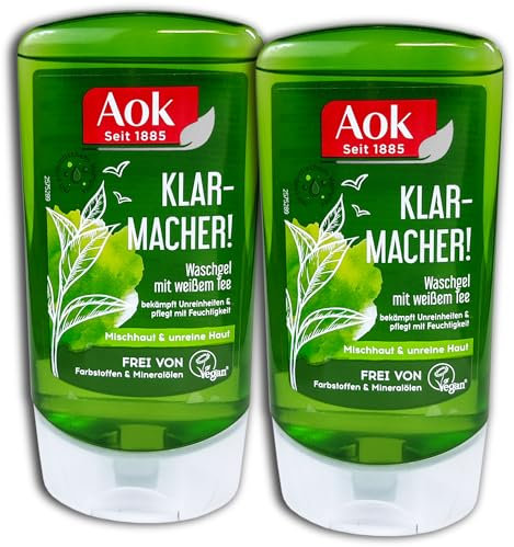 2 er Pack Aok Klarmacher! Waschgel mit weißem Tee 2 x 150 ml