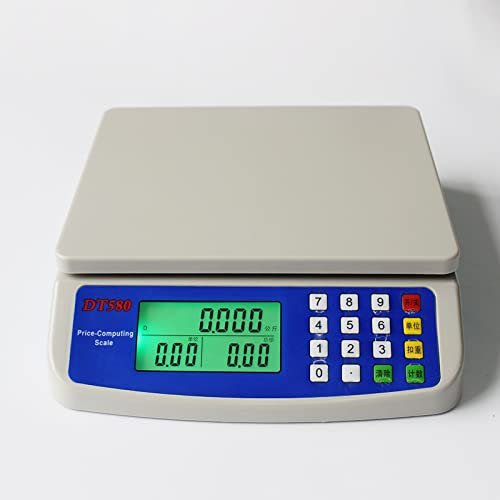 Sunicon Elektronische Preiswaage, 0,1 g, hohe Genauigkeit, Küche, Haushalt, kleine Medizinwaage, digitale Lebensmittelwaage, hochpräzise Waage, Zählwaage, wissenschaftliche Waage (40kg-1g)