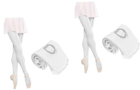 SOIMISS 2stücke Ballettstrumpfhosen Für Damen Und Mädchen rutschfeste Tanzstrumpfhosen Weiß Elastisches Material Für Optimalen Ballett Und Tanzunterricht
