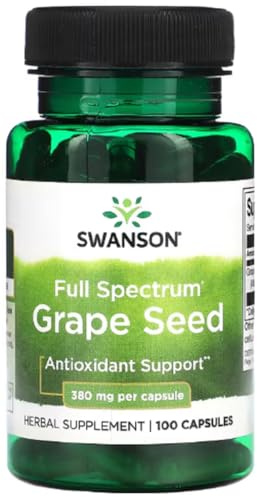 Swansons Swanson - Full Spectrum Grape Seed | Antioxidant and Cardiovascular Support | 380mg Capsules - 100 Count
