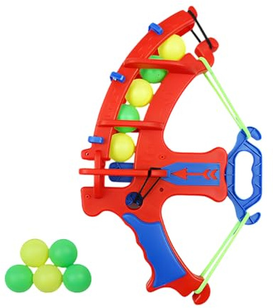 TPZORJX Freccette per bambino, giochi di lancio, giocattoli con arco e frecce, tiro con l'arco, inclusi palloni appiccicosi (rosso)