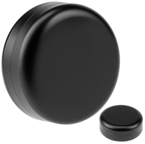 QWORK Metallburkar med lock, fickaskkopp, aluminiumburk, för örter och kryddor