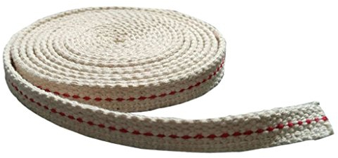 Winwill Mèche pour lampe à l’huile ou à pétrole de 1 m de long, plate, en coton , 13 mm