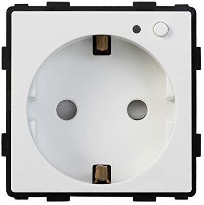 BSEED Enchufe de pared WIFI Toma de corriente 16Amp Blanco 86mm