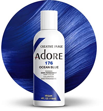 Adore Shining Coloration semi-permanente pour cheveux Bleu océan (176), 118 ml