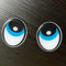 Generisch 3D Augen Blau Saugroboter,Aufkleber,Staubsauger Roboter,Sticker,Eye, ThermoMix Rasenmäher Mähroboter