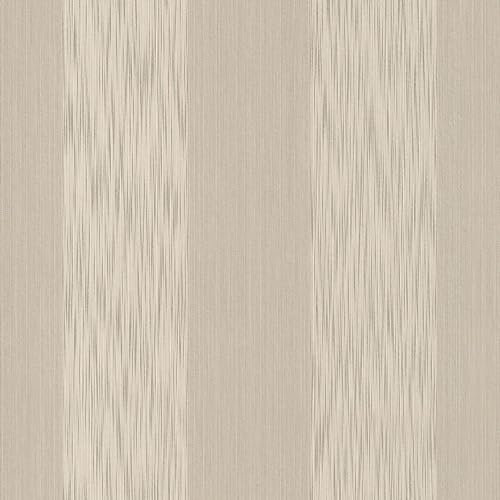 Ränder tapet Profhome 956606-GU textiltapet strukturerad lera matt beige 5,33 m2
