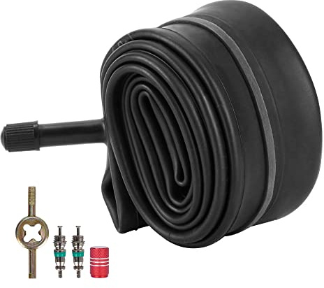 Chambre à air de 16 Pouces 16x1.75/2.125 Chambre à air avec Valve Schrader 32 mm Compatible avec 16x1.75 16x1.95 16x2.0 16x2.125 La Plupart des Chambres à air de Vélo Poussette