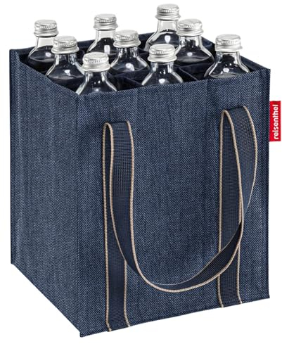 reisenthel Flaschentasche - Dunkelblau - Polyester - 24 x 28 cm - Wasserabweisend - mit 9 Fächern