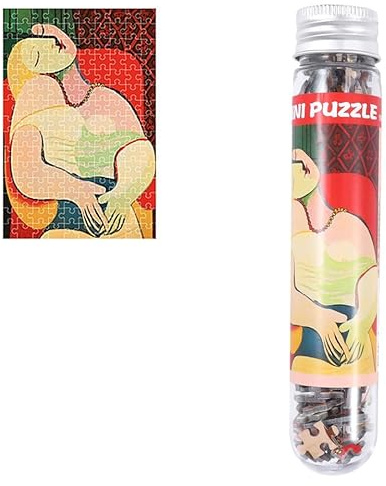 ibasenice 150 Piece Mini Jigsaw Puzzle in Test Tube with Abstract Pattern Creative Educational Toy for Adults Stress Relief and Brain Teaser