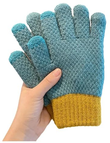 Guanti invernali Guanti invernali in peluche Guanti in maglia Guanti touch screen ispessiti per esplorazioni all'aperto Sci Hockey su ghiaccio Attività quotidiane Guanti termici