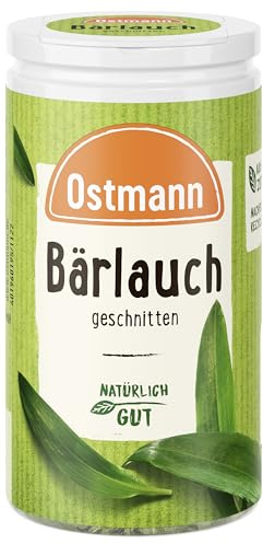 Ostmann Épices – ail sauvage coupé | Saveur douce à l'ail | Pour les plats d'œufs ou de riz ainsi que les sauces au fromage cottage | 15 g dans la boîte à saupoudrer